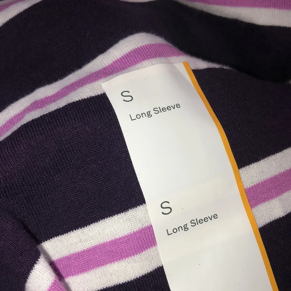 Wild Fable Long Sleeve Oversized Rugby Polo T-Shirt - Picture 7 of 7